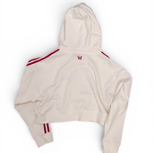 Adidas originals x Thebe Magugu Cropped Hoodie Sweatshirt - Picture 4 of 7